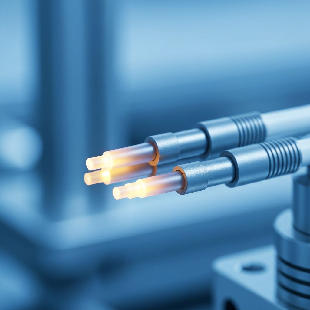 Fiber optic cable assembly with illuminated fibers