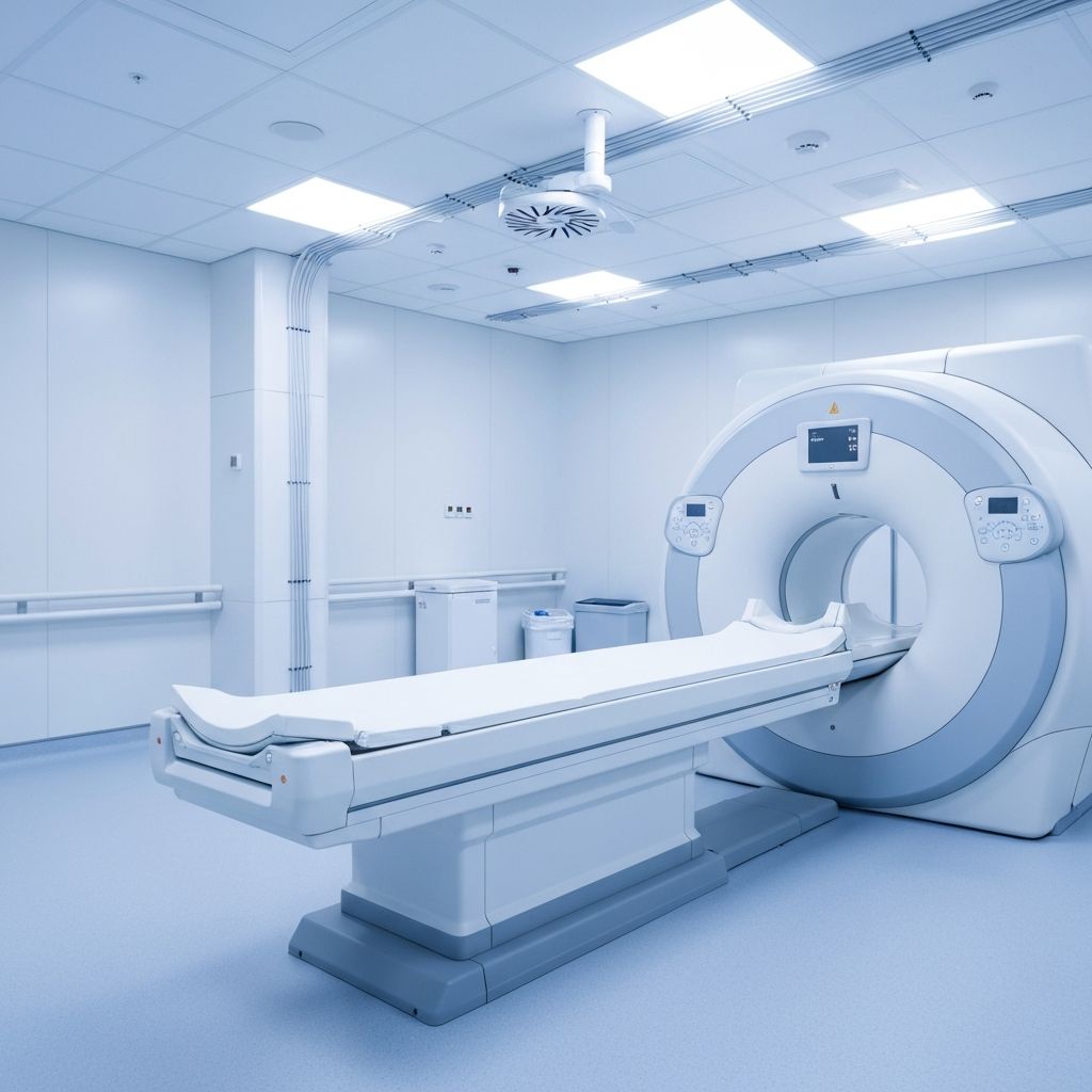 Medical imaging equipment with fiber optic infrastructure